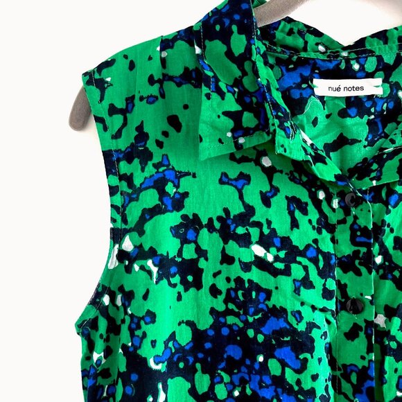 Nué Notes Green Print Koda Cotton Dress - Picture 6 of 12